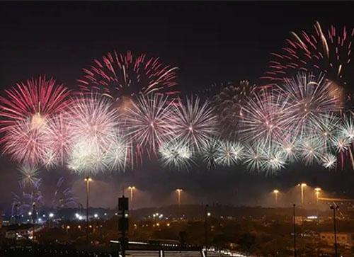 敦煌市焰火晚会